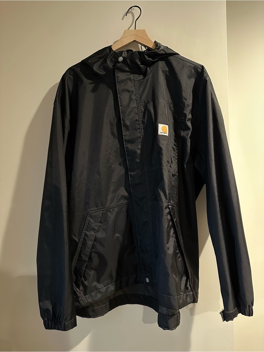 Carhartt Black Hooded Rain Defender Jacket